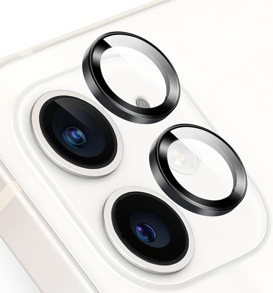 11 12 12 9H TENOC Camera Lens Protector for iPhone & iPhone & iPhone Mini, Tempered Glass Camera Screen Cover, Black