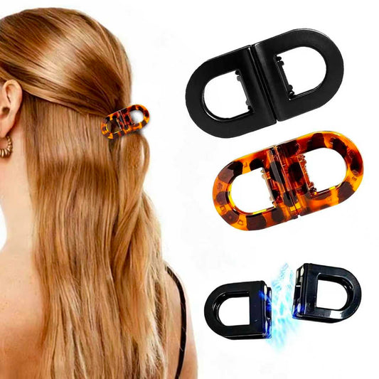 BFRAHD 2PCS Magnetic Hair Clips for women,No Crease Hair Clips Strong Hold,Seamless 2-in-1 Design for Everyday Hairstyles | Creaseless Hair Clips Gentle on Fine to Thick Hair,Portable Set