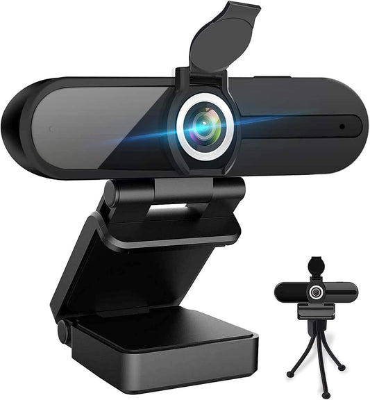 ZIQIAN 4K 8MP- Webcam, HD Webcam Laptop PC Desktop Computer Web Camera with Microphone, USB Webcams for Video Calling