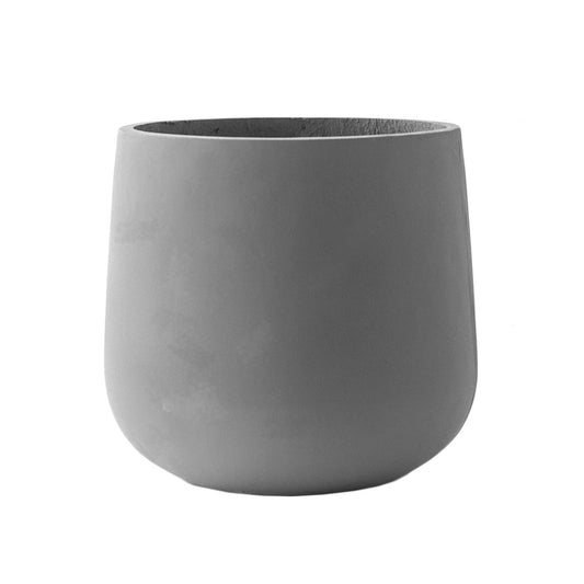 Flower Pots, Cement Green Plants Flowers Planters Exquisite Art Home Decoration Desktop Flower Pots (Color : Gray, Size : Large)