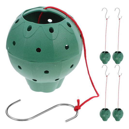 BESTonZON 5pcs Multi-Hole Strawberry Flower Pot Hanging Planter Basket for Succulent Propagation Indoor Outdoor Gardening Plastic Plant Pots with Drainage
