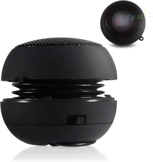 Zerone 3.5mm 180mah MP3 Mini Speaker, Portable Plug in Speaker with Aux Audio Input Built-in Battery for Laptop