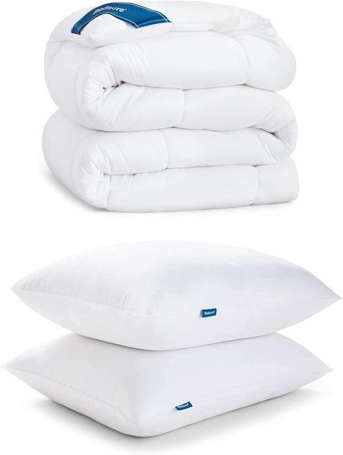 Bedsure Comforter Set - Soft & Cozy 3-Piece Bedding with 2 Pillows | Perfect for All Seasons