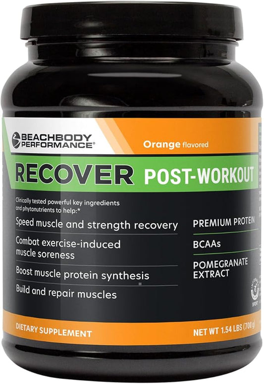 BODi Recover Whey Protein Powder Blend??Post-Workout Orange Whey Supplement for Muscle Recovery with 20g Protein, BCAAs, Pomegranate Extract - Fast Recovery - 20 Serving Tub