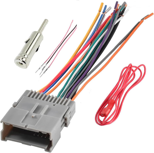 YYTQP Hummer Car Radio Wiring Harness Adapter, Stereo Wiring Harness Replacement, Audio Modification Pigtail Connector