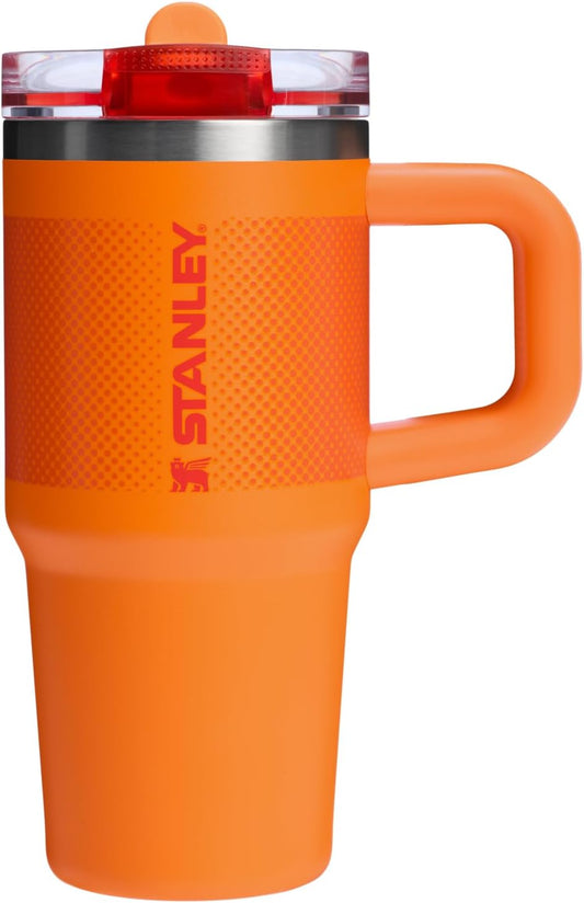 STANLEY Quencher ProTour Tumbler - 14 oz Insulated Stainless Steel with Leakproof Lid & Built-In Straw | Goldenrod Fade
