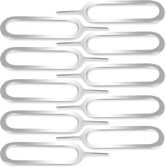 10pcs Mobi Lock Sim Card Tray Removal Tool Compatible with All Smartphones and Tablets - iPhones, Android - Samsung