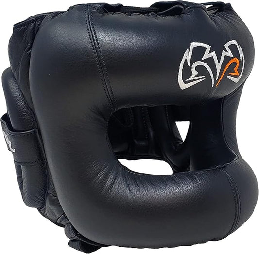 RIVAL Boxing RHGFS3 Face-Saver Sparring Headgear - Wide Eye Opening, Premium Leather, and Thermoplastic Inner Frame
