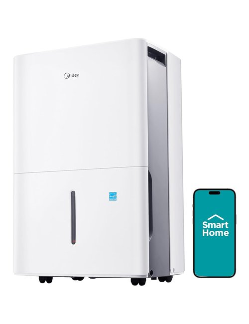 Midea Dehumidifier - 22 Pint Energy Star Certified for 1,500 Sq. Ft. | Ideal for Basements & Large Rooms (White)