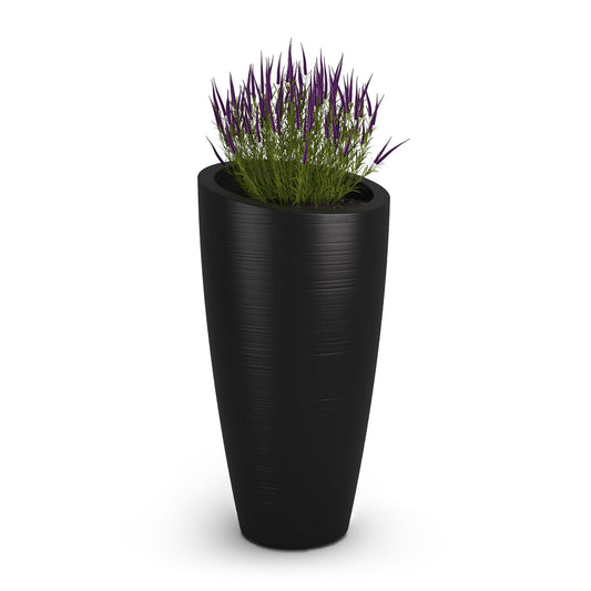 Mayne Modesto 32-Inch Tall Planter – Weather-Resistant Planter for Flowers – Durable Indoor/Outdoor Design for Patio, Porch, or Entryway