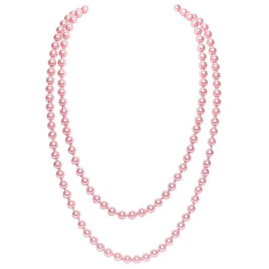 BABEYOND Long Pearl Necklace Faux Pearls Necklace Set Beaded Long Pearls Necklace 1920s Gatsby Costume Jewelry