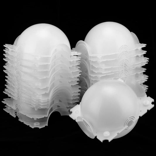 JAPCHET 15 Pack 4.7 Inch Large Plant Root Growing Box, Reusable Clear Air Layering Pods High Pressure Propagation Plastic Grafting Box Tree Rooting Ball Device for Plants Damage-Free Growing Breeding