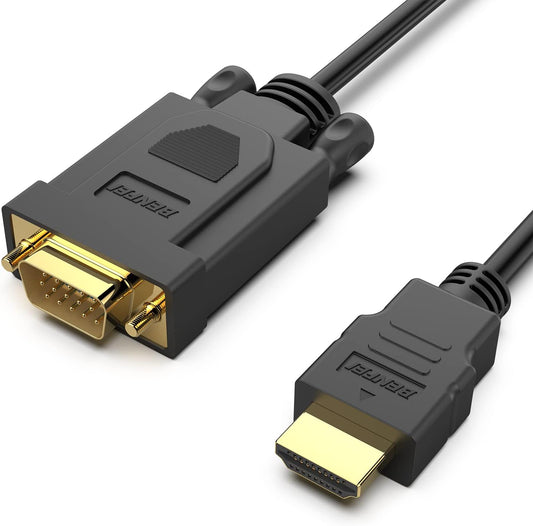 BENFEI 10 HDMI to VGA Feet Cable, Uni-Directional HDMI (Source) to VGA (Display) Cable (Male to Male) Compatible