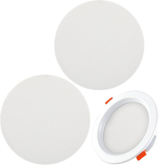 2pcs 7 Inch BESPORTBLE Lamp Shade Diffuser Round Recessed Light Cover for Ceiling Lamps Anti Glare Softener for Nursery