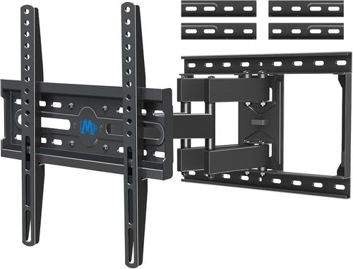 Mounting Dream TV Wall Mount - Full Motion Dual Arm Bracket for 32-65 Inch TVs | Swivel & Tilt, Max VESA 400x400mm, 99 LBS Capacity