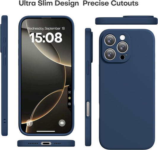 CellEver 16 Heavy-Duty Silicone Case for iPhone Pro [Camera Protection] [Anti-Oil Coating] Military Drop Protection