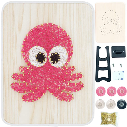 BAZIMA DIY String Art Kit for Beginner, DIY Octopus Craft Kit,Unique Gift,Craft Kit for Holidays