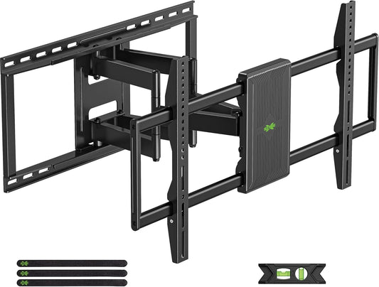 USX MOUNT Full Motion TV Wall Mount - Fits 50-90 Inch TVs Up to 150 lbs | Dual Articulating Arms & Tilt