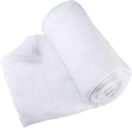 Pretex Artificial Snow Roll - Large Fluff for Christmas Village Displays | 94"x31" Thick White Blanket for Holiday Décor