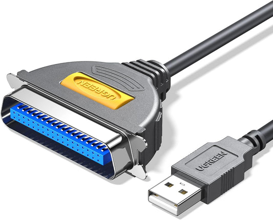 10FT CN36 IEEE1284 UGREEN USB to Parallel Port Printer Cable, Cable Adapter for Old Printer, Centronics Parallel