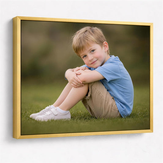 Skiennix Personalized Canvas Prints - Custom Photo Wall Art (Gold, 12x16) | Stunning Home Decor & Gifts