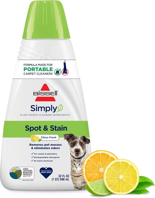 Bissell Simply Spot & Stain Portable Carpet Cleaner - Powerful 32 oz Formula for Tough Stains