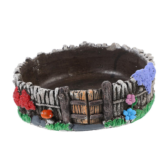 YARNOW 1pc Creative Flower Pot Stylish Cement Plant Container for Home and Garden Decor for Indoor and Outdoor Use for and Greenery Display