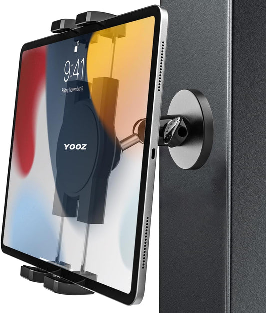 YOOZ 4-12.9" Magnetic Tablet Mount for Metal Surface [Powerful Magnet & Portable] Magnet Tablet Holder for Golf