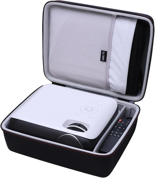 1080P LTGEM Mini Projector Case Compatible with HAPPRUN Native Bluetooth Mini Projector, Black(Case Only)