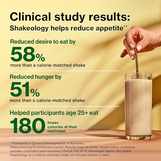 Shakeology 0g Added Sugar Plant Based Protein Powder Blend, Gluten-Free Shake with Vitamins and Minerals ??Helps Support Healthy Weight Loss, Lean Muscle, Gut Health ??Chocolate, 30 Servings