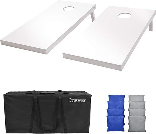 GoSports 4 ft x 2 ft Regulation Size Wooden Cornhole Boards Set - Includes Carrying Case and Over 100 Optional Bean Bag Colors