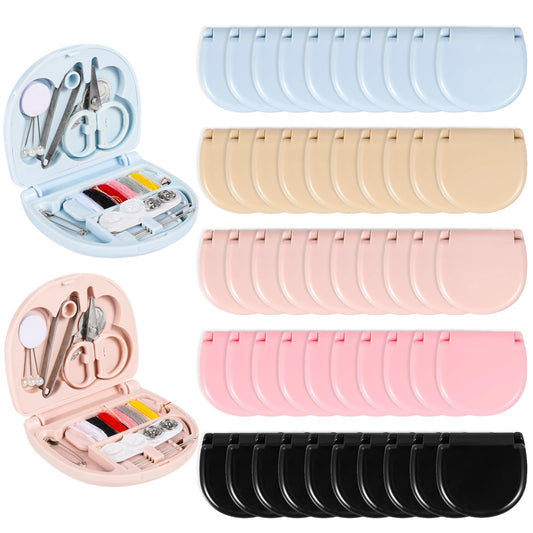 50 PCS Mini Travel Sewing Kits - Basic Portable Emergency Sewing Repair Kit, Including Threads Scissors Hand Sewing Needles for Beginner Traveler Sewing Lovers