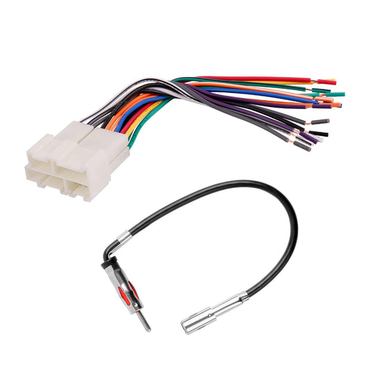 1988-2005 1988-up RDBS Radio Wire Harness with Antenna Adapter Fit for Chevy GM Vehicles Connect an Aftermarket Stereo
