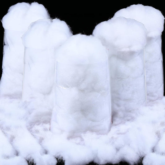 Shappy Christmas Fake Snow | 35.27 Ounce Fluffy White Cloud Fiber for Indoor Decor