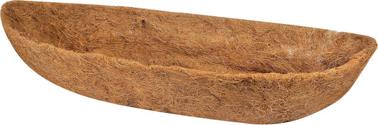 RAYRONGLY Pack of 1 PCS 55 Inch Trough Coco Fiber Replacement Liner, Pre-Formed Window Basket Coco Liner, Natural Coconut Coir Planter for Wall Hanging Basket, Window Box, Flower Pot, Fence, Railing
