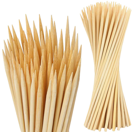 VESYMAN 100 PCS 3FT Bamboo Plant Stakes, 6.3mm Thick – 36 Inch Bamboo Sticks for Indoor & Outdoor Plants – Garden Plant Support Stakes for Tomato, Beans, Climbing Plants & More