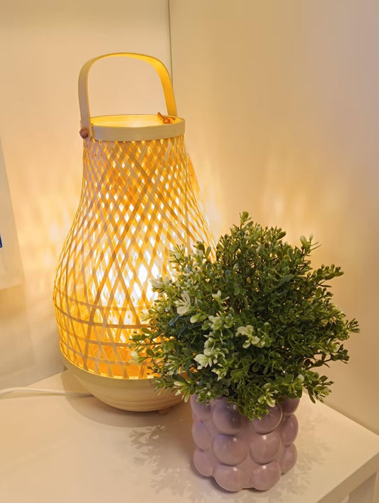 Bdwievn Ceramic Plant Pot Indoor, Planter with Raised Dots Bubble Design Flower Vintage Pot for Home & Office Decor (Purple)