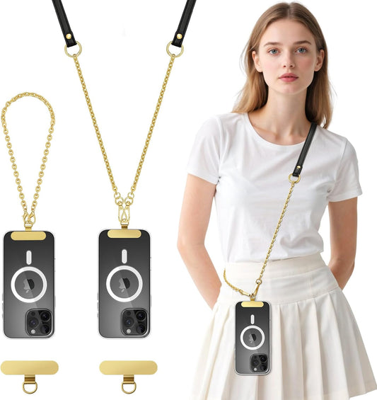 2Metal 17, MoKo Universal Phone Crossbody Lanyard Phone Chain, Anti-Theft Adjustable Cellphone Cross Body Neck Strap