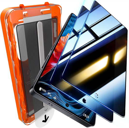 2 Pack S25 S25 Glass,3D UniqueMe for Samsung Galaxy Ultra Privacy Screen Protector - [Fingerprint Unlocking] Easy