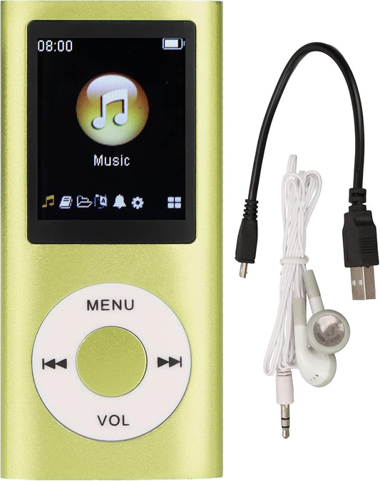 BAFOVY MP3 1.8 Inch Portable Player with LCD Screen, Slim Design Lossless Sound Music Player for Outdoor and Daily Use