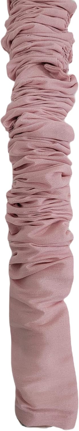 Bold Bedding 9 Cord & Chain Cover, feet Tube Type, Dupioni Faux Silk Fabric, Use for Chandelier, Lighting, Wires (Pink)