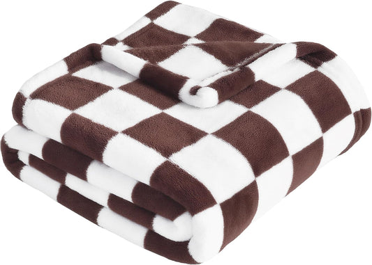 Yurhap Checkered Baby Blanket - Super Soft Fleece for Boys & Girls | 30x40 Inch, Warm & Lightweight