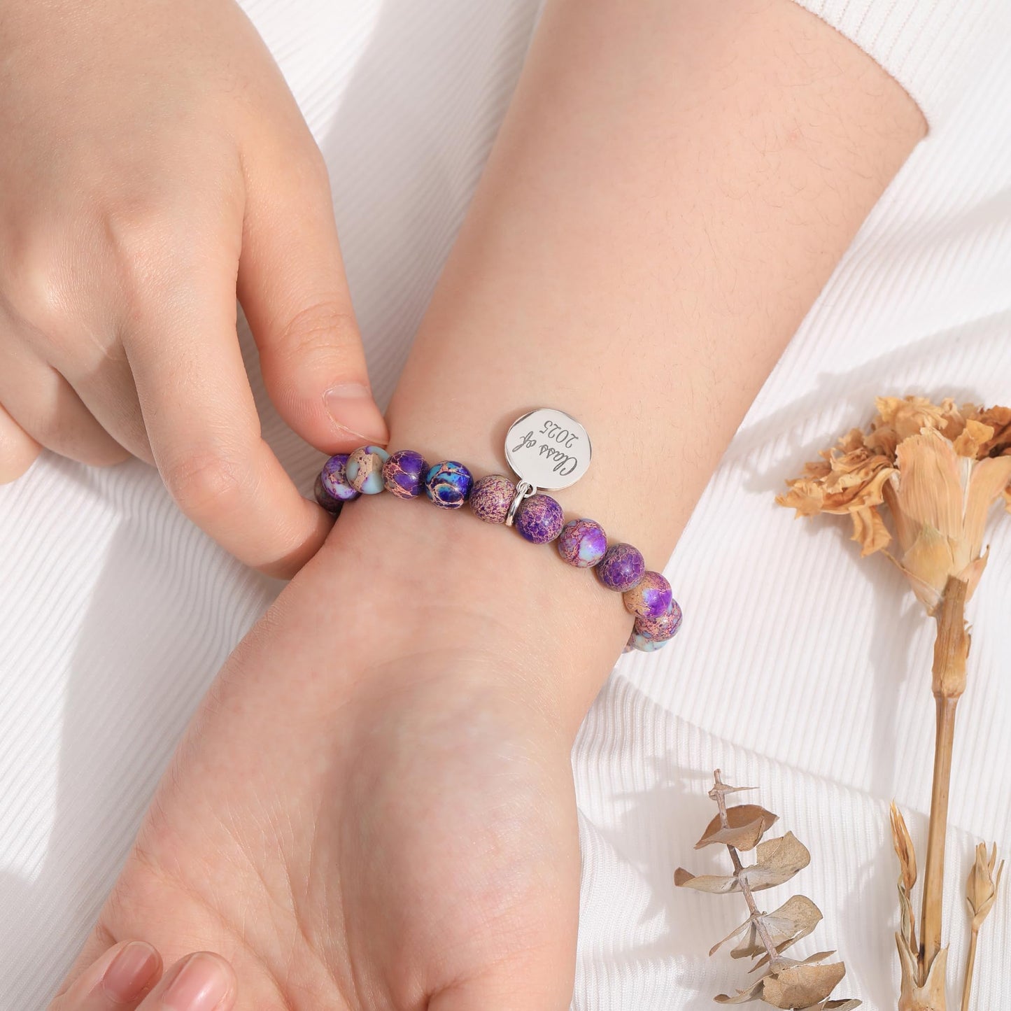 Sistble 2025 Graduation Gifts College Graduation Bracelet Best Friend Women Gifts The Adventure Begins Engraved High School 8th Inspirational Gifts Sister Bestie Teens Jewelry