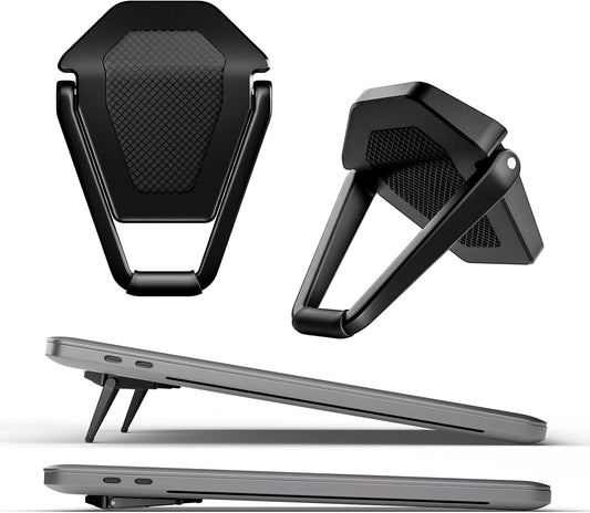 ZELMINE 10-15.6 Inches Laptop Stand for Desk, Portable Anti-Slip Keyboard Riser, Zinc Alloy Keyboard Stands, Computer