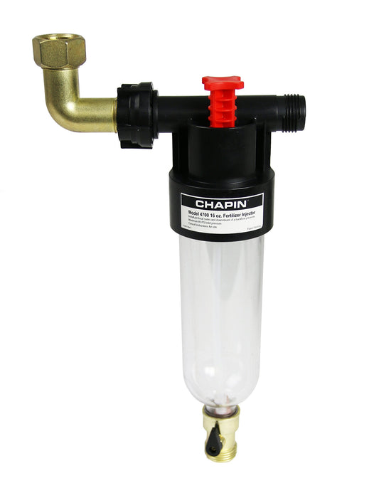 Chapin 4700 HydroFeed 16-Ounce in-Line Auto-Mix Fertilizer Injector System, 16-Ounce, Drip Irrigation System (1 Feeder/Package)