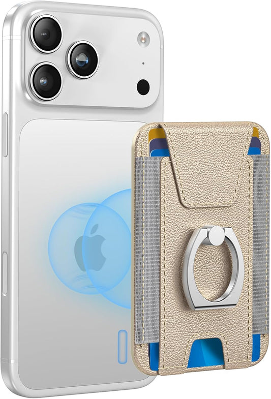 6-Card 17/16/15/14/13/12 ExtreLife For Magsafe Wallet with Grip, Holder, Stronger Magnetic Card Wallet Holder