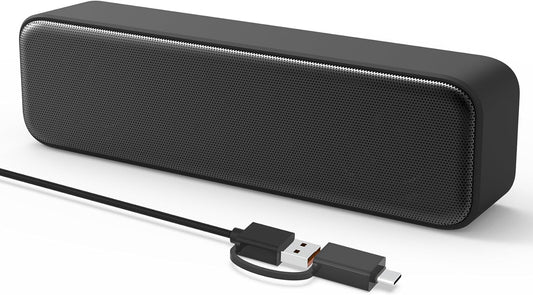 YOFANQI Computer Speakers for Desktop PC, External Speakers for Laptop, Mini Computer Soundbar for PC, Wired USB Plug