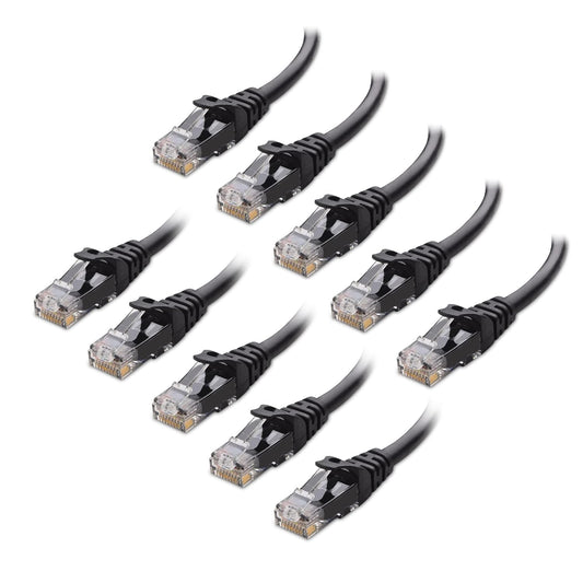 10Gbps 10-Pack 6 5ft, 6 Cat6 Cable Matters Snagless Cat Ethernet Cable - Cat Cable, Cord, Ethernet Cord, Black