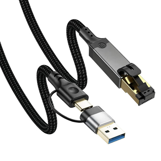 1000Mbps RJ45 6.6FT) Herfair Ethernet to USB C Cable Gigabit LAN Internet Cable High Speed to USB Adapter Cord