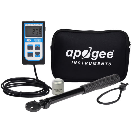 Apogee Instruments MQ-650/AM-330 Bundle - Underwater/Reef Tank ePAR Quantum Meter Bundled with AM-330 Telescoping, Submersible Sensor Wand - Includes Apogee Instruments Neoprene Case